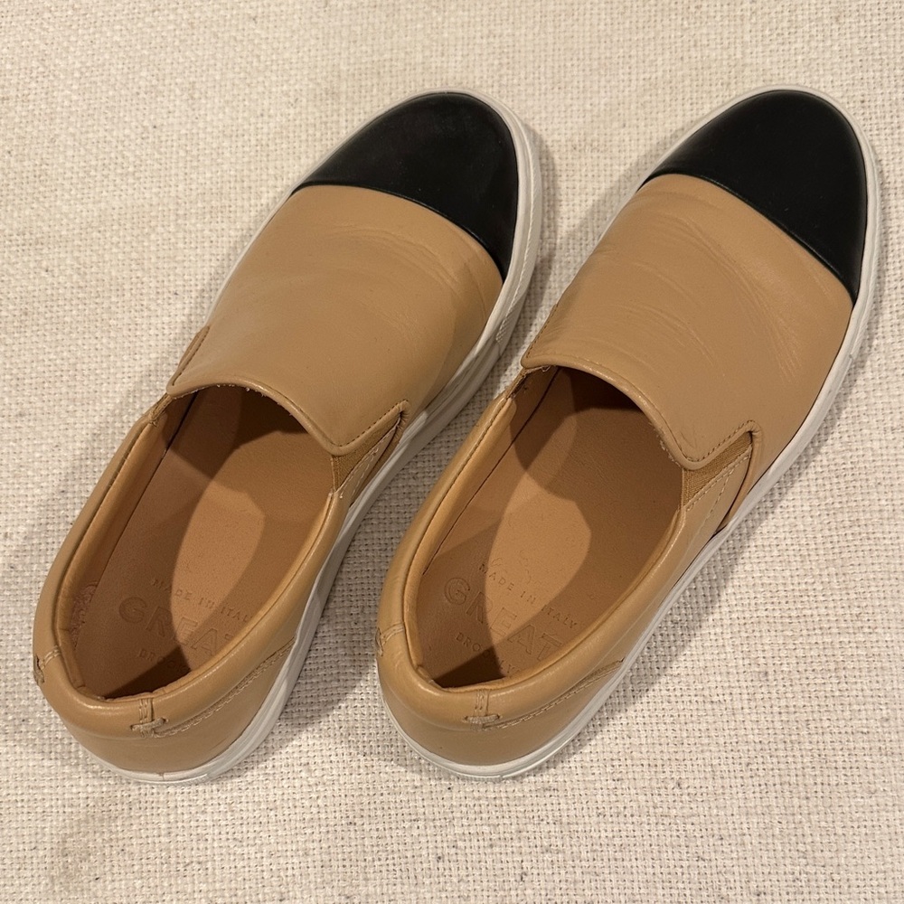 Greats Brooklyn slip on cap toe tennies